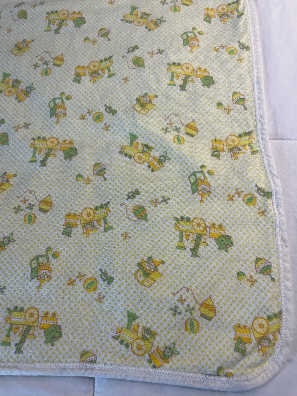 Vintage Carter's Baby Blanket Train Toy Lovey Security Replacement ✔️Size Flaws